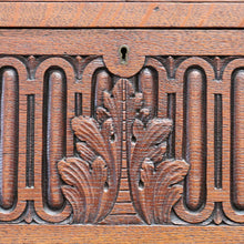 Load image into Gallery viewer, x SOLD Antique French Chest of Drawers, French Oak and Brass Carved Hall Chest Cabinet B10882
