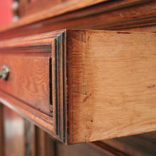 Load image into Gallery viewer, x SOLD Antique French Oak China Cabinet, 2 Height Bookcase with Turned Columns Buffet. B10214
