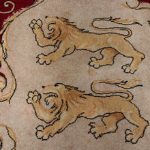 Load image into Gallery viewer, x SOLD Antique Handmade Rug, c1952 Coronation of Her Majesty Queen Elizabeth II Rug. B11093
