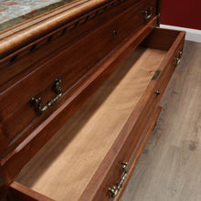 Load image into Gallery viewer, x SOLD Antique French Walnut 4 Drawer Marble Top Bedroom Hallway Chest of Drawers B10705
