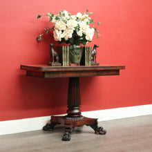 Load image into Gallery viewer, x SOLD Antique English Rosewood Fold Over Breakfast Table, Games Table, Card Table. B9878

