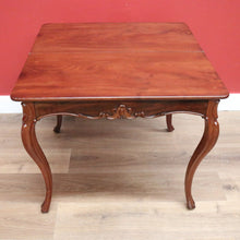 Load image into Gallery viewer, x SOLD Antique French Mahogany Hall Table Games Table Fold over Card Table, Carved Legs B10730
