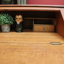Load image into Gallery viewer, x SOLD Vintage French Oak Drop Front Writing Bureau Desk with Chest of 2 Drawers Below B10638
