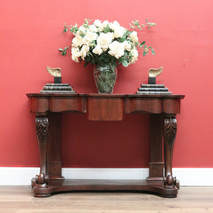 Antique Australian Cedar Hall Table, Console Table, Single Drawer Sofa Table B10800