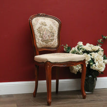 Load image into Gallery viewer, x SOLD Vintage French Chair, French Tapestry Seat Back Ladies Chair, Hall Bedroom Chair B11051
