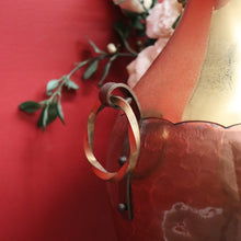 Load image into Gallery viewer, x SOLD Antique Copper and Brass Twin Handle Urn, Umbrella Walking Stick Holder Doorstop. B10132
