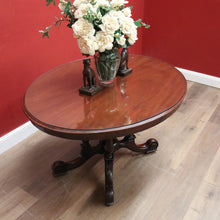 Load image into Gallery viewer, x SOLD Antique Australian Cedar Oval Table, Dining Table, Glass Top Kitchen, Hall Table B11099
