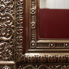 Load image into Gallery viewer, x SOLD Antique French Gilt Brass Wall Mirror, Wall Mirror, French Brass Cushion Mirror B10794
