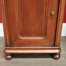 Load image into Gallery viewer, x SOLD Antique French Oak Bedside Cabinet, Lamp Cupboards, Side Tables Marble Tops.  B10327
