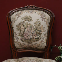 Load image into Gallery viewer, x SOLD Vintage French Chair, French Tapestry Seat Back Ladies Chair, Hall Bedroom Chair B11051
