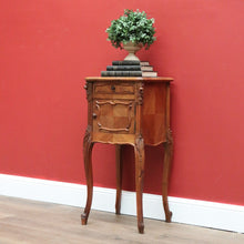 Load image into Gallery viewer, x SOLD Antique French Bedside Table, Lamp Table with Marble Top and Marble Insert B10662
