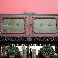 Load image into Gallery viewer, x SOLD Antique French Oak Sideboard 2 Height Cabinet Cupboard, One of 2 available. B10213a
