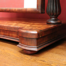 Load image into Gallery viewer, x SOLD Antique English Mahogany Mirror, Chest of Drawers Mirror, Toilet Mirror Drawer B10680
