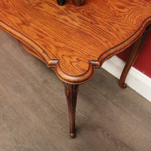 Load image into Gallery viewer, x SOLD Vintage French Oak Coffee Table, Lamp Side Table with Carved Legs, Scroll Feet B10237
