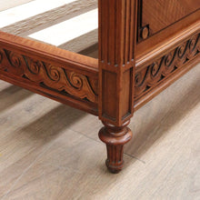 Load image into Gallery viewer, x SOLD Antique French Walnut Bed, French Walnut Double Bed including Slats, DOUBLE B10835
