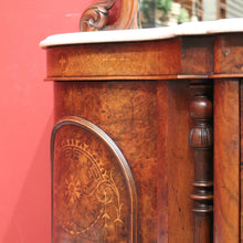 Load image into Gallery viewer, x SOLD Antique English Credenza, or Marble Top , Mirror Back Sideboard or Hall Cabinet
