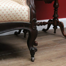 Load image into Gallery viewer, x SOLD Antique English Chaise, Sofa, Lounge.  Mahogany Settee, 3 seat Armchair Lounge B10971
