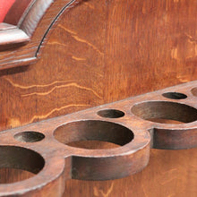 Load image into Gallery viewer, x SOLD Antique French Umbrella Holder, French Oak 5 Hole Umbrella, Cane Walking Stick B10577
