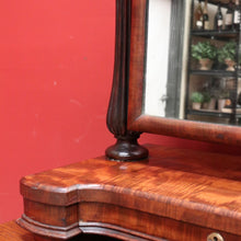 Load image into Gallery viewer, x SOLD Antique English Mahogany Mirror, Chest of Drawers Mirror, Toilet Mirror Drawer B10680
