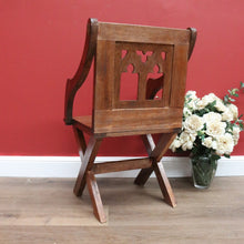 Load image into Gallery viewer, x SOLD Antique French Church Chair, Ecclesiastic Chair.  Hall Chair Desk Chair Armchair B10670
