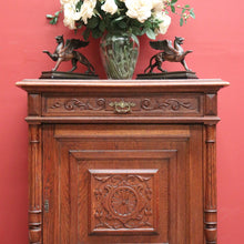 Load image into Gallery viewer, x SOLD Antique French Country Hall Cabinet, French Oak Drinks Cupboard, Side or Foyer Cabinet B10883
