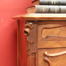 Load image into Gallery viewer, x SOLD Antique French Bedside Table, Lamp Table with Marble Top and Marble Insert B10662
