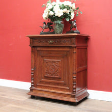 Load image into Gallery viewer, x SOLD Antique French Country Hall Cabinet, French Oak Drinks Cupboard, Side or Foyer Cabinet B10883
