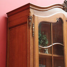 Load image into Gallery viewer, x SOLD Antique French Oak China Cabinet, French 2 Door Bookcase Cabinet Hall Cupboard B10754
