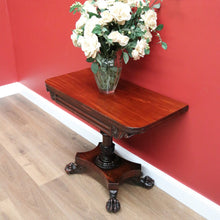 Load image into Gallery viewer, x SOLD Antique English Mahogany Tea Table, Sofa Table, Fold Over Games Card Table B10651
