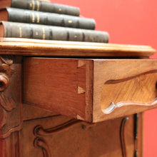 Load image into Gallery viewer, x SOLD Antique French Bedside Table, Lamp Table with Marble Top and Marble Insert B10662
