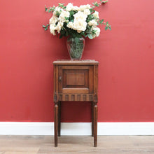 Load image into Gallery viewer, Antique French Oak and Marble Bedside Table, Bedside Cupboard, Lamp Table B10869
