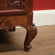 Load image into Gallery viewer, x SOLD Vintage French Oak Writing Bureau, Office Desk, Desk with Drawers Below c1940 B10961
