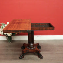 Load image into Gallery viewer, x SOLD Antique English Rosewood Fold Over Breakfast Table, Games Table, Card Table. B9878
