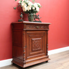 Load image into Gallery viewer, x SOLD Antique French Country Hall Cabinet, French Oak Drinks Cupboard, Side or Foyer Cabinet B10883
