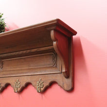 Load image into Gallery viewer, x SOLD Antique French Coat Rack, Oak and Brass Umbrella Holder, Scarf and Hat Rack B10780
