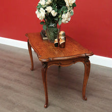 Load image into Gallery viewer, x SOLD Vintage French Oak Coffee Table, Lamp Side Table with Carved Legs, Scroll Feet B10237
