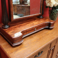 Load image into Gallery viewer, x SOLD Antique English Mahogany Mirror, Chest of Drawers Mirror, Toilet Mirror Drawer B10680

