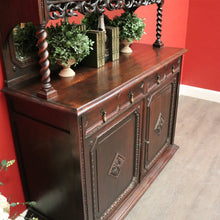 Load image into Gallery viewer, x SOLD Antique French Oak Sideboard 2 Height Cabinet Cupboard, One of 2 available. B10213a
