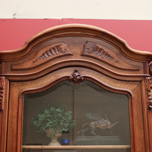 Load image into Gallery viewer, x SOLD Antique French Walnut and Glass 3 Door Bookcase China Display Case Cabinet B10702
