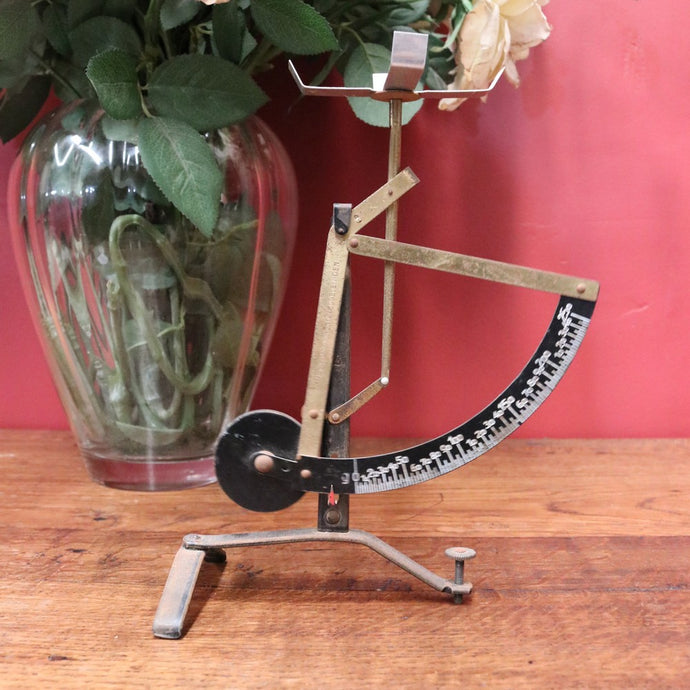 Antique/Vintage German Post Office Scales, Brass, Cast Iron Home Decor Scales B10187