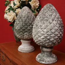 Load image into Gallery viewer, x SOLD Pair of Antique French Bluestone Acorns, Garden Ornament, Large Indoor Acorns B10196
