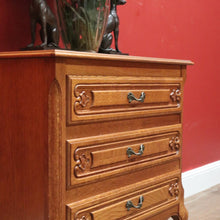 Load image into Gallery viewer, x SOLD Vintage French Chest of Drawers, 3 Drawer Hall Cabinet Cupboard Chest of Drawers B10951
