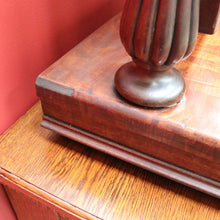 Load image into Gallery viewer, x SOLD Antique English Mahogany Mirror, Chest of Drawers Mirror, Toilet Mirror Drawer B10680
