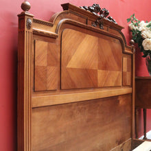 Load image into Gallery viewer, x SOLD Antique French Walnut Bed, French Walnut Double Bed including Slats, DOUBLE B10835
