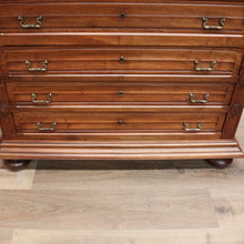 Load image into Gallery viewer, x SOLD Antique French Walnut 4 Drawer Marble Top Bedroom Hallway Chest of Drawers B10705
