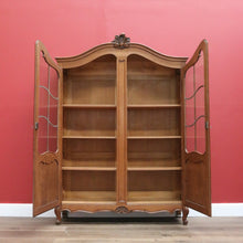 Load image into Gallery viewer, x SOLD Antique French Oak China Cabinet, French 2 Door Bookcase Cabinet Hall Cupboard B10754
