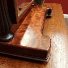Load image into Gallery viewer, x SOLD Antique English Mahogany Mirror, Chest of Drawers Mirror, Toilet Mirror Drawer B10680

