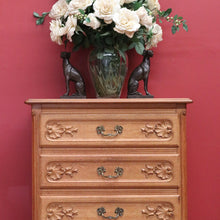 Load image into Gallery viewer, x SOLD Vintage Chest of Drawers, French 4 Drawer Hall Cabinet Cupboard, Lingerie Chest B10954
