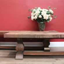 Load image into Gallery viewer, One Twin Pedestal European French Style Bench Seat for Dining, Hall or Verandah B11240
