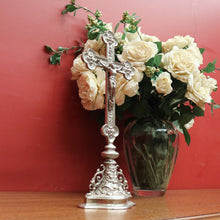 Load image into Gallery viewer, x SOLD Vintage Altar Crucifix, French Cross Vintage French Plate Crucifix, Christ Jesus B10902
